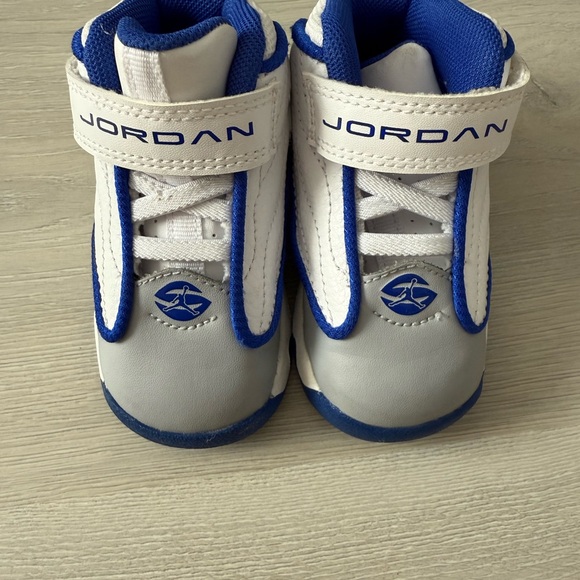 Jordan Other - Jordan Kids' White and Blue High-Top Sneakers